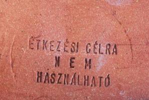 2 db pálinkás butéla, feliratos. Kézzel festett kis sérülésekkel 22, 30 cm