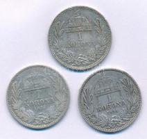 1894KB 1K Ag "Ferenc József" + 1895KB 1K Ag "Ferenc József" + 1912KB 1K Ag "Ferenc József" T:XF-VF Adamo K5, K5.1
