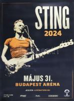 2024 Sting, Budapest Aréna, koncertplakát, papír, kisebb lapszéli szakadással, feltekerve, 100×70 cm