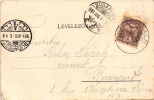 1901 Siófok, Fürdőház, fürdőzők. Schwarz Bernát kiadása (EK)