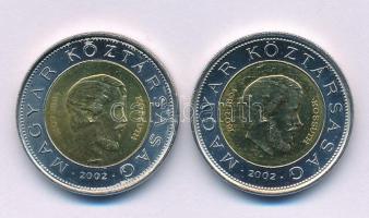 2002. 100Ft "Kossuth" (2xklf) kötőjeles és kötőjel nélküli változat T:XF kis karc Adamo FOEM1
