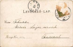 1903 Siófok, hajókikötő, gőzös. Kiadja Reich Farkas 11087. (EK)