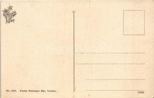 Tátra, Magas-Tátra, Vysoké Tatry; Tengerszem-csúcs. Feitzinger Ede No. 1088. / Meeraugspitze / mount...