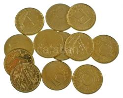 2021. 5Ft Cu-Ni-Zn "75 éves a Forint" (12db, 6xklf) teljes sor 2x! T:AU,XF