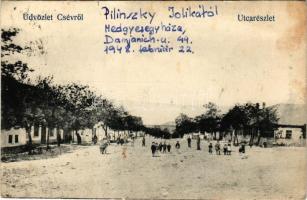 Piliscsév, Csév; utcarészlet, Szilágyi Arthur műterméből (Rb)