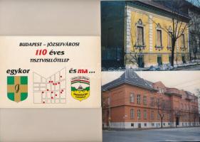 Budapest VIII. Józsefváros, 110 éves a Tisztviselőtelep, egykor és ma - 10 db MODERN képeslap saját tokban