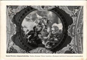 1931 Budapest V. Belvárosi Ferencesek temploma, belső, Szent Ferenc stigmatizációja s: Tardos-Krenner Viktor (EB)