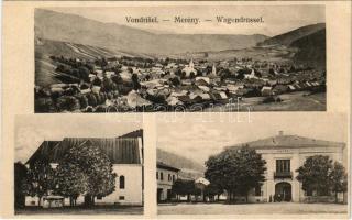 Merény, Szepes-Merény, Vagendrüssel, Vondrisel, Nálepkovo; látkép, szálloda / general view, hotel (EK)