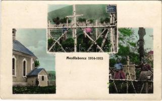 Mezőlaborc, Medzilaborce; Nagy katonai temető 1914-15 - "A temetőt rendezte a M. kir. 16/III. hadtápzászlóalj". Rubin Lipót kiadása / WWI K.u.K. military heroes cemetery (EK)