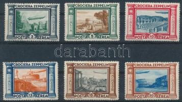 Olaszország 1933 Zeppelin sor Mi 439-444 (Mi EUR 190,-)