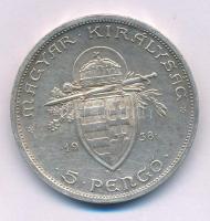 1938. 5P Ag "Szent István" T:XF Adamo P8.1