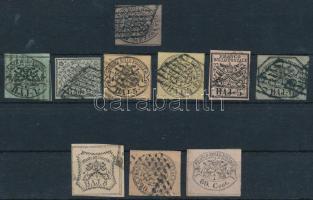 Egyházi állam 1852-1867 10 db bélyeg (Mi EUR ~547.-)