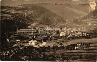 Zólyombrézó, Podbrezová; Henriktelep, vasgyár, fatelep, iparvasút / Chvatimech, ironworks, iron factory, lumber yard, industrial railway (felületi sérülés / surface damage)