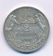 1912KB 2K Ag "Ferenc József" T:XF,VF patina, fo. Adamo K6