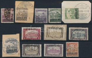 Nyugat-Magyarország III. 1921 12 klf bélyeg Bodor vizsgálójellel (8.200)