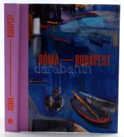 Róma - Budapest. Bp., 2024. Virág Judit Galéria. 328p. Kiadói kartonált papírkötésben, Képzőművészeti kapcsolatok a két város között A Virág Judit Galéria tematikus kiállítássorozaton keresztül mutatja be a három, kulturális szempontból kiemelten fontos európai főváros és Budapest között lévő művészeti kapcsolatok és kölcsönhatások rendszerét. A modern magyar művészet kialakulása és sokszínűsége szorosan összefüggött festőink és szobrászaink hosszabb-rövidebb ideig tartó berlini, párizsi és római utazásaival. Itália festői tájai mindig is lenyűgözték az európai művészeket és írókat.