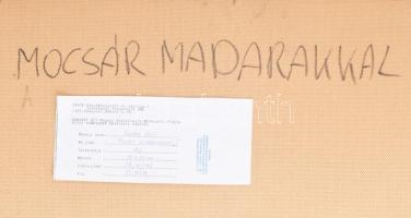 Gádor Emil (1911-1998): Mocsár madarakkal. Olaj, farost, jelezve jobbra lent. Dekoratív, sérült fake...