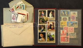 1964-1978 Magyar sorok borítékokban + magyar és külföldi bélyegek kis berakóban