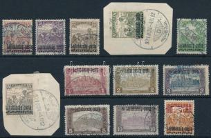 Nyugat-Magyarország III. 1921 12 klf bélyeg Bodor vizsgálójellel (8.200)