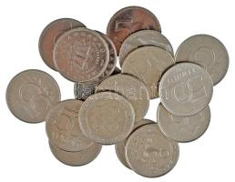 2005-2021. 50Ft (17db, 10xklf) forgalmi emlékpénz, közte "1956-os forradalom" (2x) T:AU,XF patina