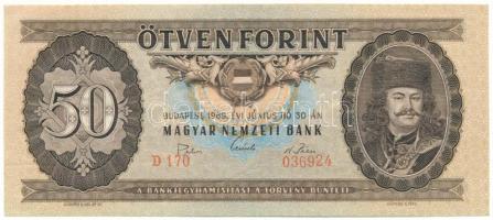 1969. 50Ft "D 170 036924" T:AU,XF nyomdai papírráncok Adamo F20