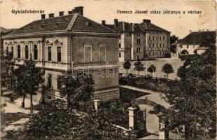 1916 Gyulafehérvár, Alba Iulia; Ferenc József utász laktanya a várban. Weisz Bernát kiadása / K.u.K. military pioneer barracks in the castle (EB)