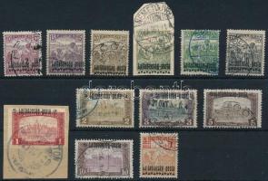 Nyugat-Magyarország III. 1921 12 klf bélyeg Bodor vizsgálójellel (8.200)