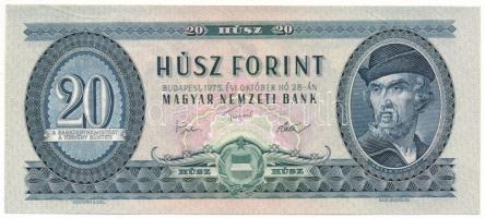 1975. 20Ft "C 713 129328" T:AU nyomdai papírráncok Adamo F16