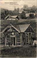 1911 Rónaszék, Rohnen, Costiui (Máramaros, Maramures); Apaffy bánya bejárata. Kaufman A. és fiai kiadása / mine (EK)