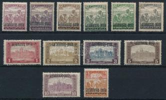 Nyugat-Magyarország III. 1921 12 klf bélyeg Bodor vizsgálójellel (7.350)