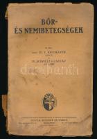 Kromayer, [Ernst] - Scholtz Gusztáv: Bőr- és nemibetegségek. Bp., [1926], Novák Rudolf és Társa, 204 p. Kiadói papírkötés, viseltes állapotban, sérült, foltos borítóval, szétváló fűzéssel, kijáró lapokkal, ázásnyomokkal.