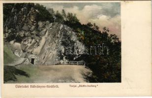 Bálványosfürdő, Bálványosfüred, Baile Bálványos (Torja, Turia); Torjai büdös-barlang. Divald Károly fia kiadása / cave (fl)