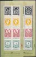 2017 150 éves a magyar bélyegkibocsátás fogazott-vágott blokkpár azonos sorszámmal (14.000)