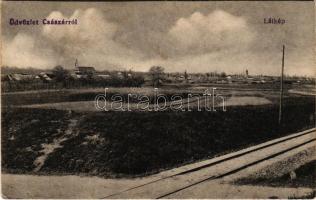 Császár, látkép, vasúti pálya (EK)