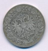 Ausztria 1900. 5K Ag "Ferenc József" T:F patina Austria 1900. 5 Corona Ag "Franz Joseph" C:F patina Krause KM#2807