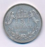 1900KB 5K Ag "Ferenc József" T:VF,F ph., patina Adamo K7