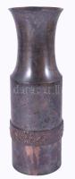 Iparművész réz váza, m: 21 cm