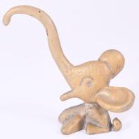 Bronz elefánt figura, m: 9,5 cm