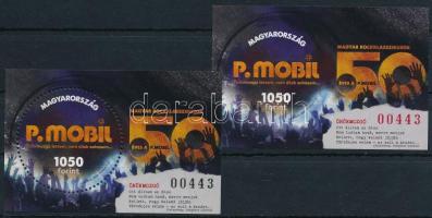 2023 Magyar rockklasszikusok IV. - P. Mobil fogazott + vágott blokk azonos sorszámmal (11.600)