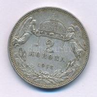 1912KB 2K Ag "Ferenc József" T:XF,VF patina Adamo K6