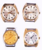 5 db kézi felhúzós férfi karóra, Poljot, Vostok, UMF. Az UMF kivételével mind működik