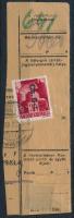 1946 Betűs Cs.5-I./30f visszavont bélyeg csomagszállító szelvényen (8.000)