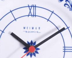 Weimar Quartz porcelán falióra, jelzett, d: 23,5 cm