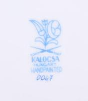 Kalocsai Porcelán bonbonier, jelzett, hibátlan, d: 12,5 cm