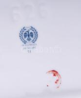 Hollóházi bonbonier, Petőfi Sándor kiskőrösi szülőházának ábrázolásával, 14x9 cm