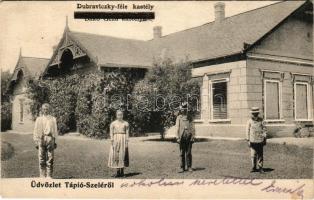 Tápiószele, Tápió-Szele; Dubraviczky kastély. Kohn Lipót kiadása