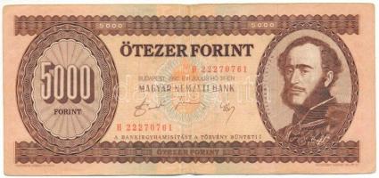 1990. 5000Ft "H 22270761" T:F,VG Adamo F49