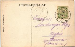 1905 Hatvan, Grassalkovich kastély, katolikus templom és parókia. Hoffmann M. L. kiadása (EK)