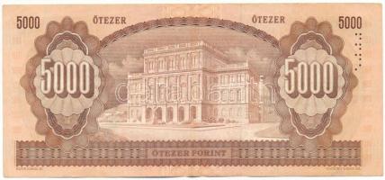 1992. 5000Ft "J 42097916" T:F erős papír
Adamo F50