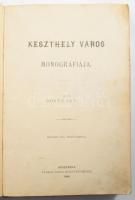 Bontz József: Keszthely város monográfiája. Keszthely, 1896, Farkas János-ny., 490+[4] p.+ 3 (fekete-fehér képek) t.+ 1 (kihajtható) t. Egyetlen kiadás. Kiadói egészvászon-kötés, viseltes állapotban, kopott borítóval, laza fűzéssel, helyenként foltos lapokkal, a hátsó szennylap sérült, a kihajtható tábla szakadt.